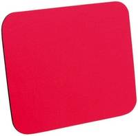 Ein einfaches rotes abgerundetes Quadrat-Symbol auf weißem Hintergrund.
