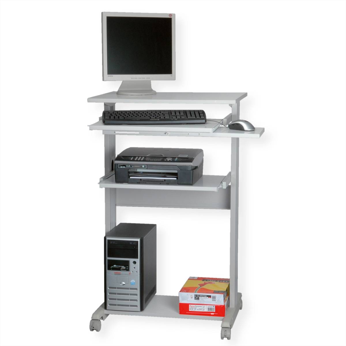 ROLINE - Wagen - für Personal-Computer - Kunststoff, Metall