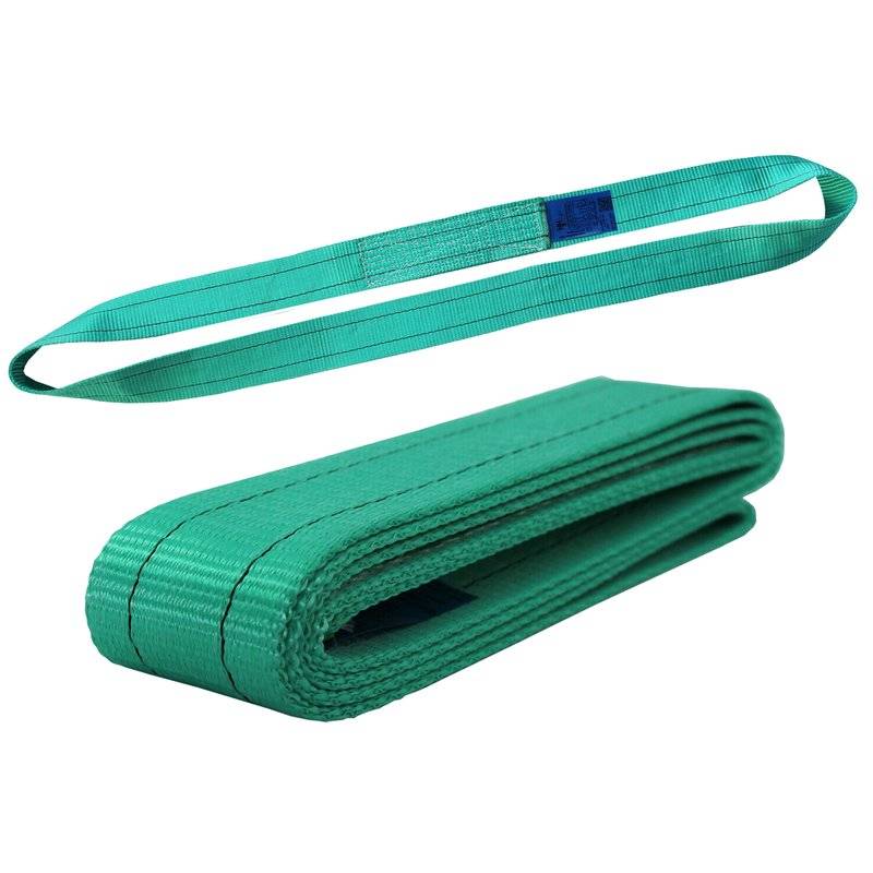 Einweg Endlosschlinge 2 Tonnen Tragfähigkeit 2,5 Meter Länge Rundschlinge Hebeband aus Polyster Grün