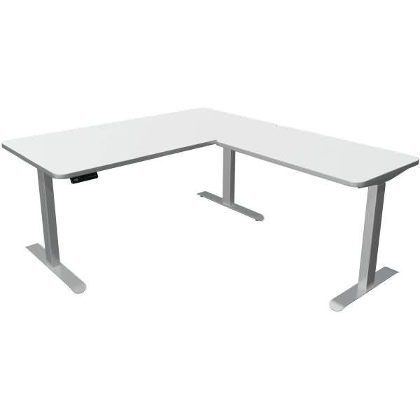 Sitz-/Stehtisch Move 3 Premium BxTxH 160x80x72-121cm Anbautisch 100x60cm weiß