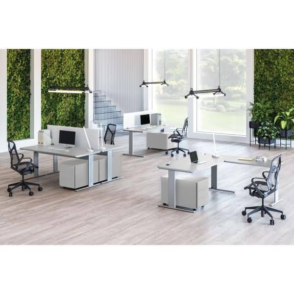 Schreibtisch Unic BxTxH 180x80x75cm weiß