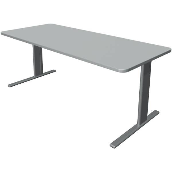 Schreibtisch Unic BxTxH 180x80x75cm lichtgrau