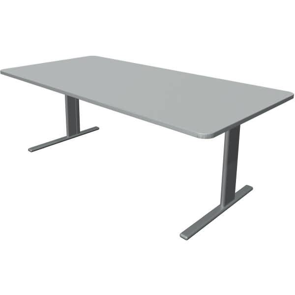 Schreibtisch Unic BxTxH 200x100x75cm lichtgrau