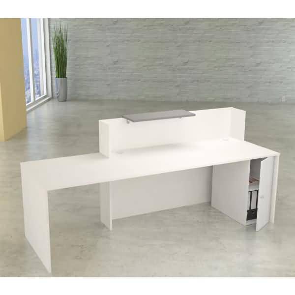 Theke mit Beratungsplatz Sydney BxTxH 250x80x110cm weiß