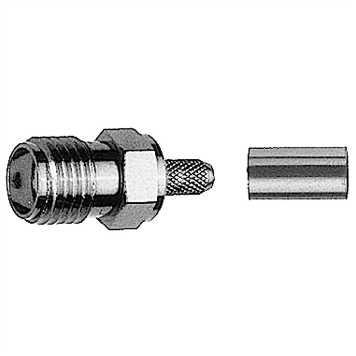 TELEGÄRTNER SMA-Kabelbuchse für RG-316/U vergoldet Löt-/Crimpanschluss