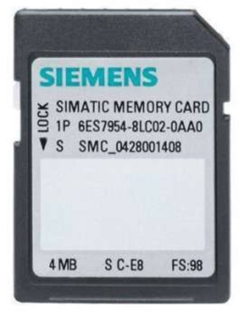 Siemens Simatic S7 Memory Card 4MB 6ES7954-8LC02-0AA0 - 1 Stück