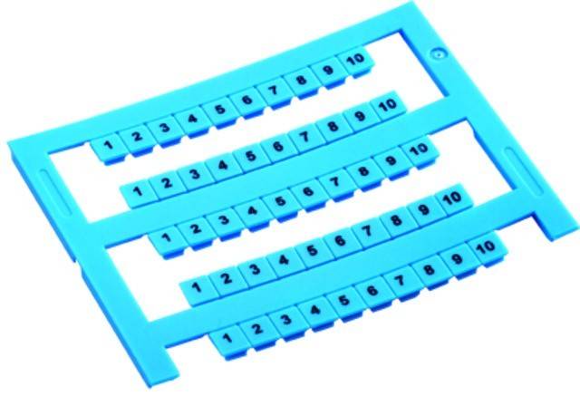 Ein blaues Multiplikations-Lernwerkzeug mit Zahlen von 1 bis 10 auf verschiebbaren Quadraten, das zu Bildungszwecken verwendet wird.