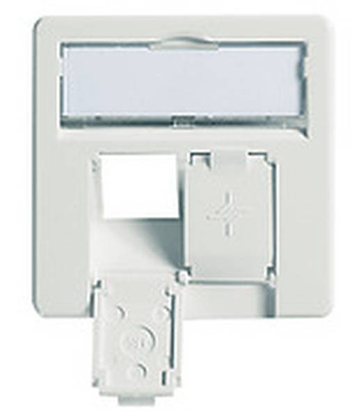 Telegärtner Zentralplatte 50x50mm für AMJ45 8/8 UP/0 alpinweiss