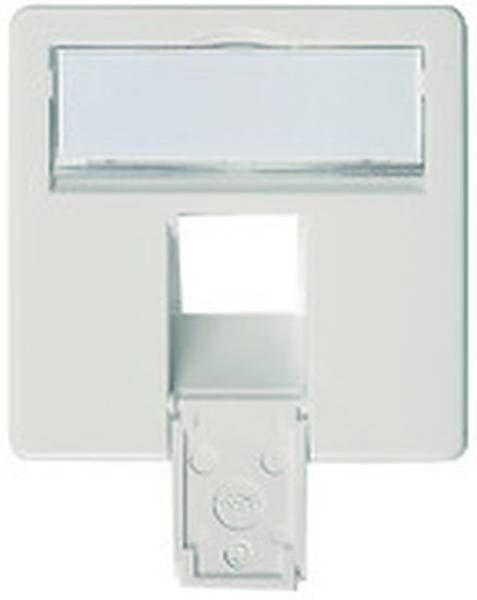 Telegärtner Zentralplatte 50x50mm komplett für AMJ45 8 UP/0 alpinweiss