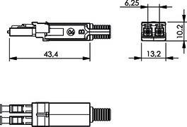 Telegärtner STX LC-D Steckereinsatz 100021188