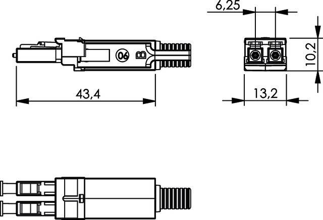 Telegärtner STX LC-D Steckereinsatz 100021188