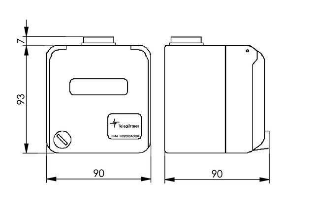 Telegärtner Gehäuse abschließbar 100021383