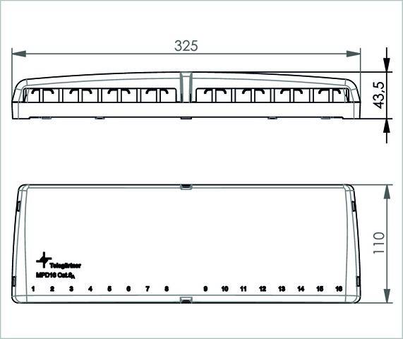 Telegärtner Mini-Verteiler leer 100021395