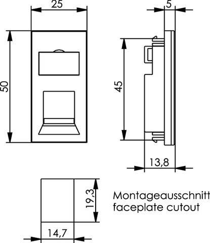 Telegärtner Modulaufnahme 100021411