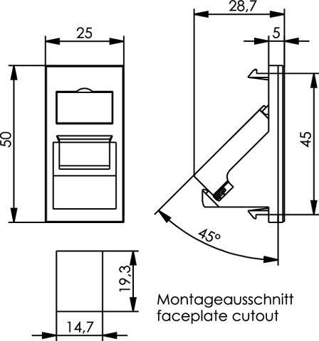 Telegärtner Modulaufnahme 100021412