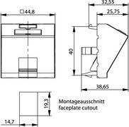 Telegärtner Modulaufnahme 100021429