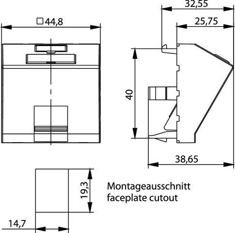 Telegärtner Modulaufnahme 100021429