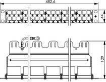 Telegärtner AMJ-Modulträg. 1HE 482,6mm 100021503