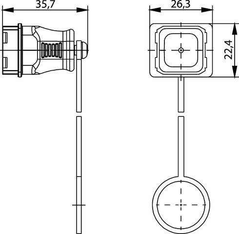 Telegärtner STX V14 Steckerschutzkappe 100022772