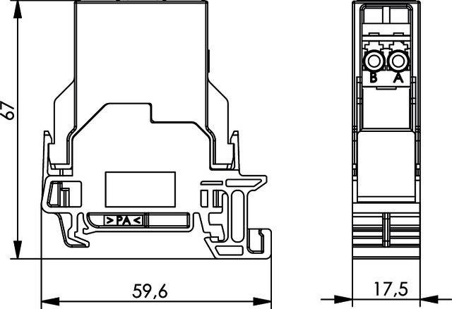 Telegärtner STX Tragschienen-Verbinder 100022791