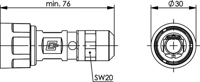 Telegärtner STX V1 Steckergehäuse 100022896