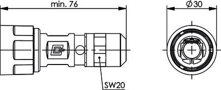 Telegärtner STX V1 Steckergehäuse 100022896