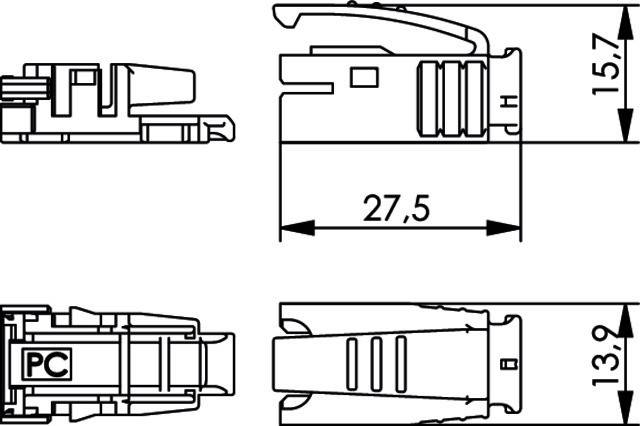Telegärtner STX Knickschutztülle 100022900
