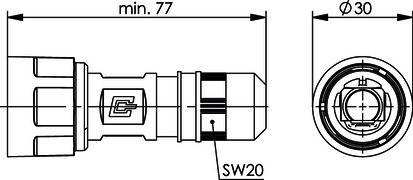 Telegärtner STX V1 Steckergehäuse 100022907