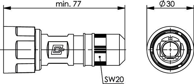 Telegärtner STX V1 Steckergehäuse 100022907