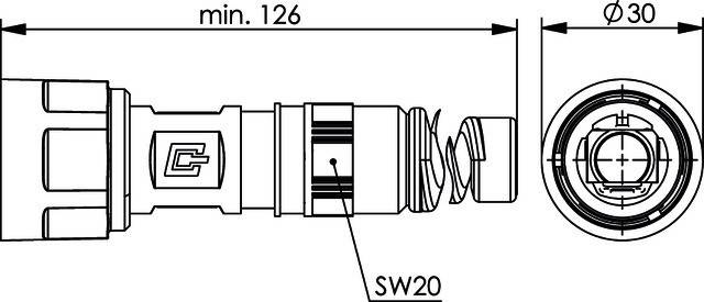 Telegärtner STX V1 Steckergehäuse BP 100022909