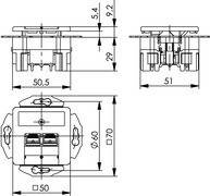 Telegärtner Anschlussdose Cat.6A apws 100022962
