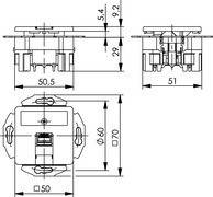 Telegärtner Anschlussdose Cat.6A 100022963