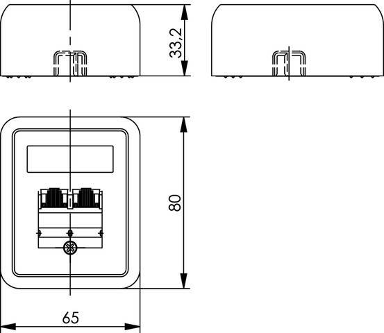 Telegärtner Anschlussdose UMJ45 8/8 Ap 100022999