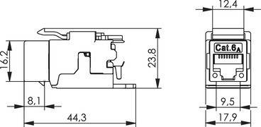 Telegärtner AMJ Modul Cat.6A 100023225