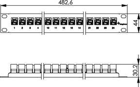 Telegärtner 19Z-Durchführungspanel 100007008