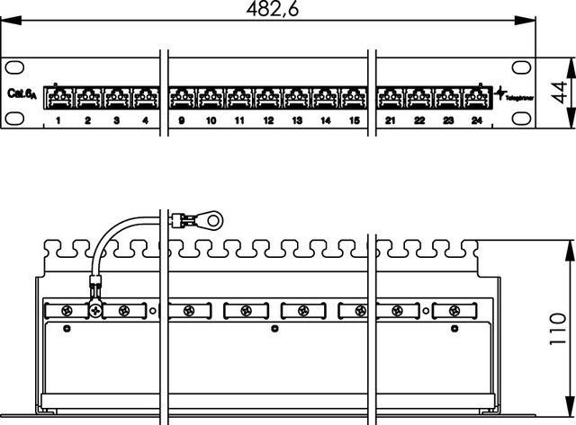 Telegärtner PatchPanel MPP24-HS 100007016