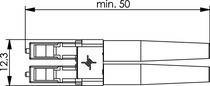 Telegärtner LC DUPLEX STECKER SM 100007100