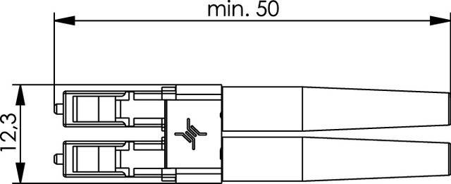 Telegärtner LC DUPLEX STECKER SM 100007100