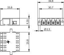 Telegärtner LC Quad Kupplung SM/MM 100007153