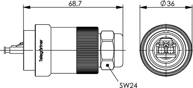 Telegärtner TOC Steckerset IP68 100007394
