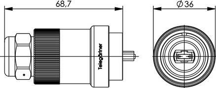 Telegärtner TOC Steckerset IP68 100007398
