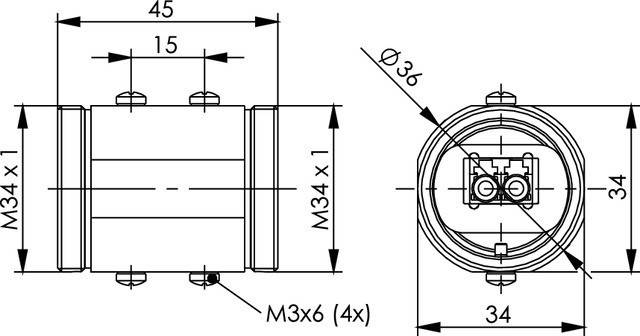 Telegärtner TOC Kupplung IP68 100007407
