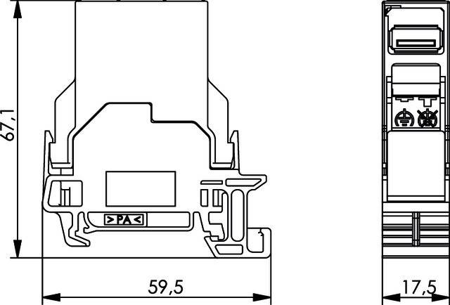 Telegärtner STX Tragschienen-Verbinder 100007441