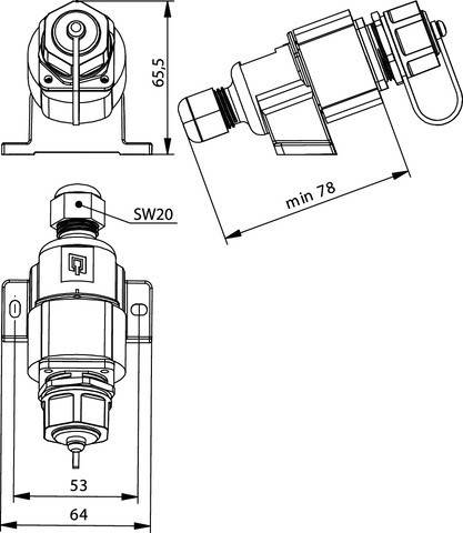 Telegärtner STX V1 AP-Dose 100007446
