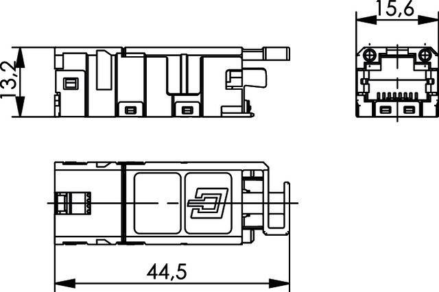 Telegärtner STX RJ45 Modul Cat.6 100007525