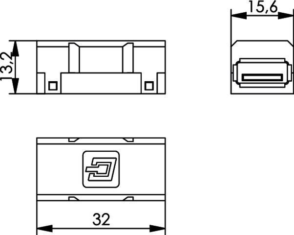 Telegärtner STX USB Kupplung f-f Typ A 100007529
