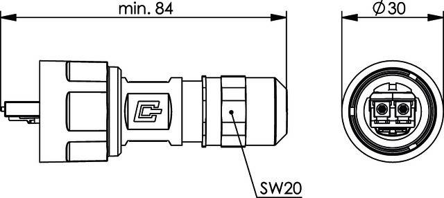 Telegärtner STX V1 LC-D Steckerset 100007564