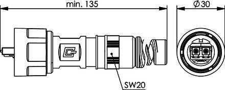 Telegärtner STX V1 LC-D Steckerset 100007568