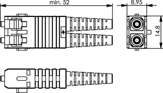 Telegärtner STX IP20 SC-RJ Stecker 100007595