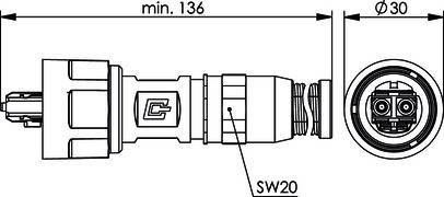 Telegärtner STX V1 2SC Steckerset 100007607